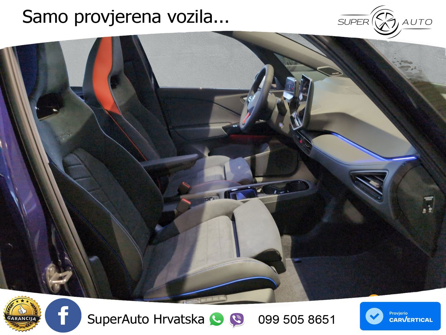Volkswagen ID.3 GTX Performance 84 kWh (326 KS) LED+GR SJED+ACC