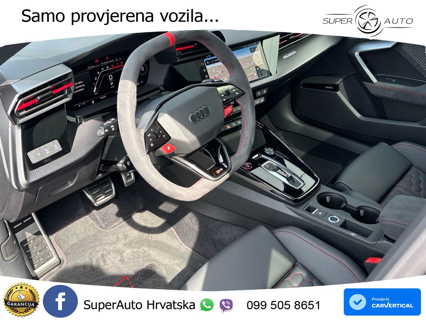 Audi RS3 Sedan 2.5 TFSI (400 KS) quattro S tronic LED+GR SJED+ACC
