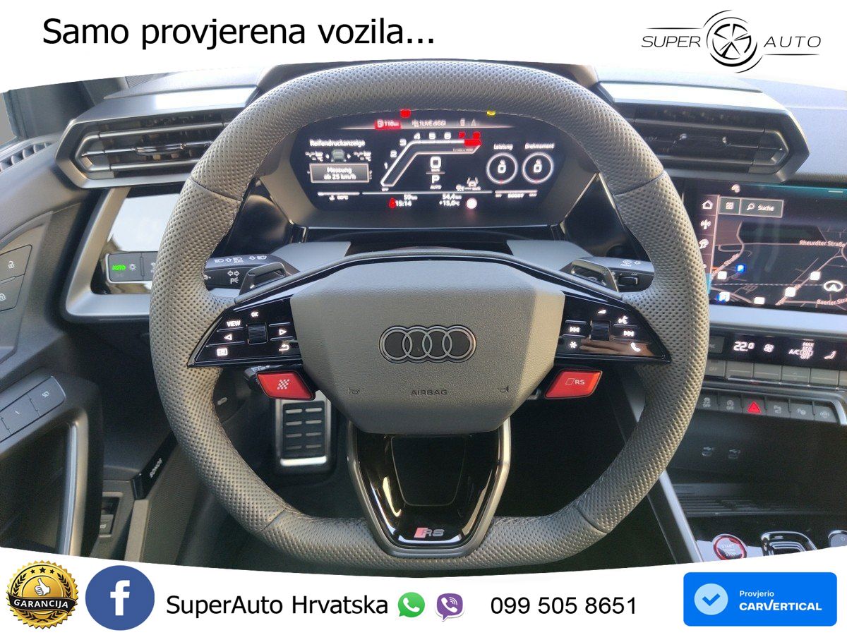 Audi RS3 Sedan 2.5 TFSI (400 KS) quattro S tronic LED+GR SJED+ACC