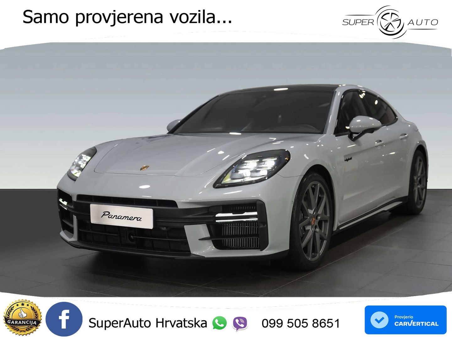 Porsche Panamera 4 2.9 V6 (470 KS) E-Hybrid PDK ZRAČNI+ACC+GR SJED+KAM+PANO