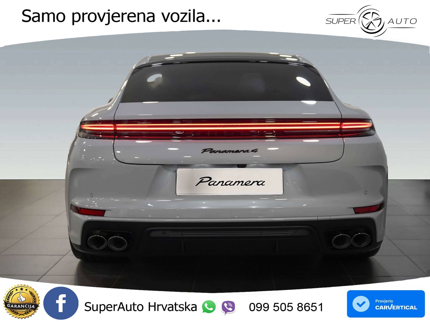 Porsche Panamera 4 2.9 V6 (470 KS) E-Hybrid PDK ZRAČNI+ACC+GR SJED+KAM+PANO