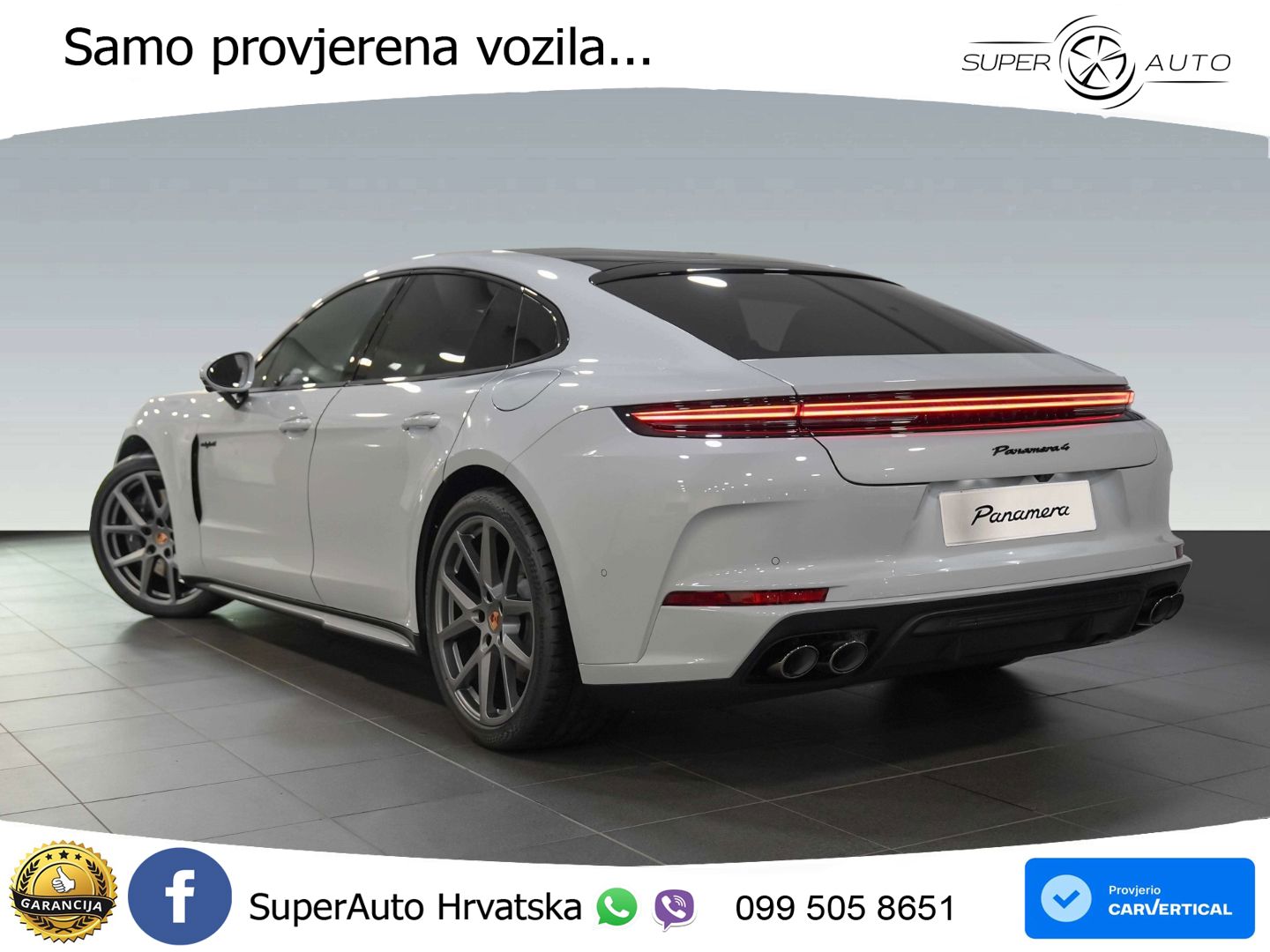 Porsche Panamera 4 2.9 V6 (470 KS) E-Hybrid PDK ZRAČNI+ACC+GR SJED+KAM+PANO