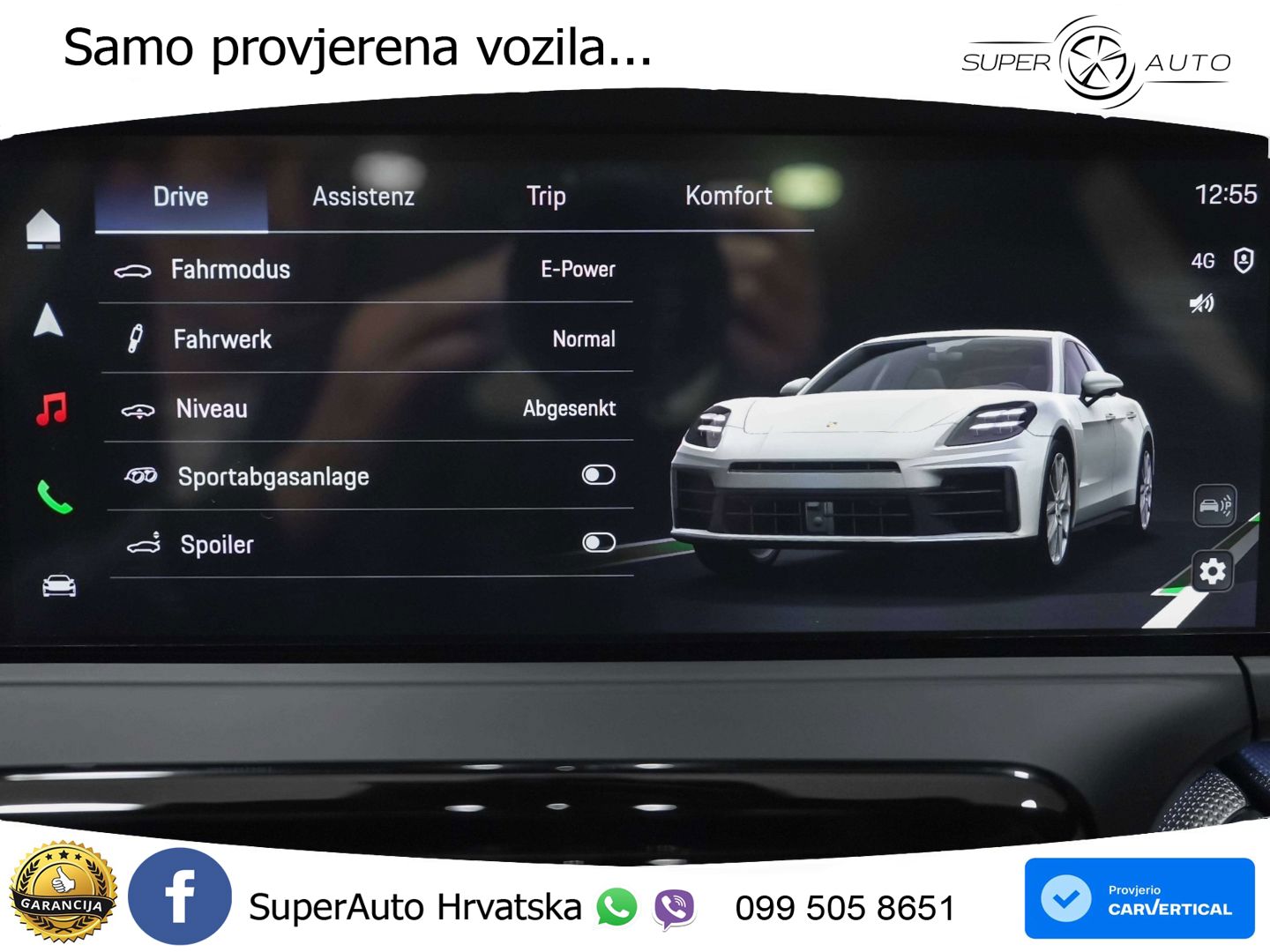 Porsche Panamera 4 2.9 V6 (470 KS) E-Hybrid PDK ZRAČNI+ACC+GR SJED+KAM+PANO