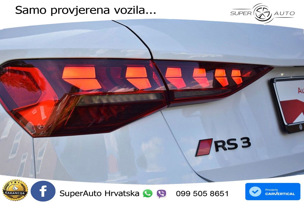 Audi RS3 Sedan 2.5 TFSI (400 KS) quattro S tronic LED+GR SJED+ACC