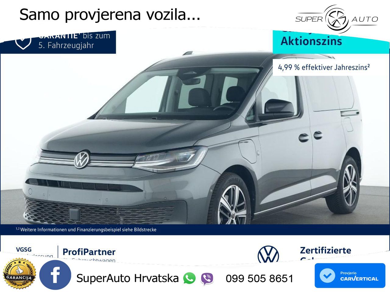 VW Caddy 116 KS LED+GR SJED+ACC