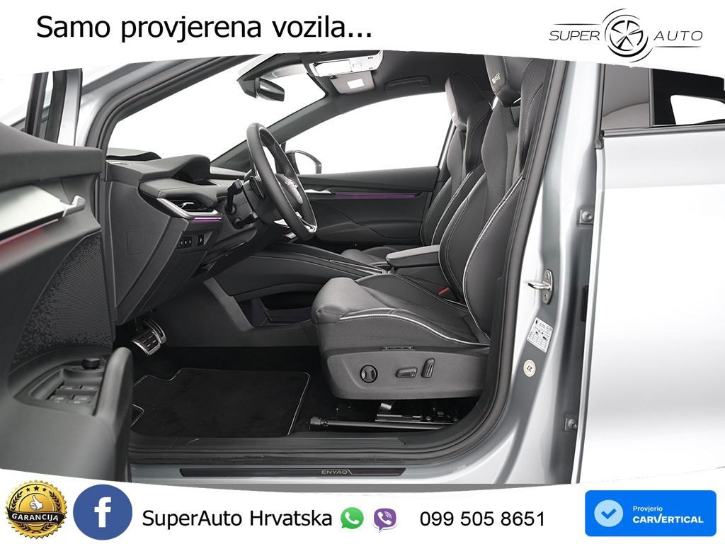 Škoda Enyaq iV RS 82 kWh (340 KS) AWD Suite LED+GR SJED+ACC