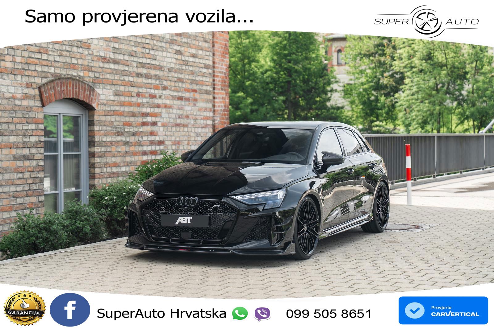 Audi RS3-R ABT Sportback 2.5 TFSI (510 KS) quattro S tronic LED+GR SJED+ACC