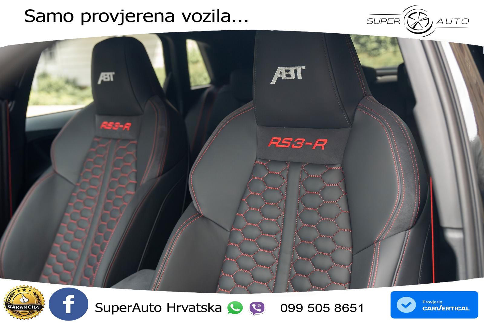 Audi RS3-R ABT Sportback 2.5 TFSI (510 KS) quattro S tronic LED+GR SJED+ACC