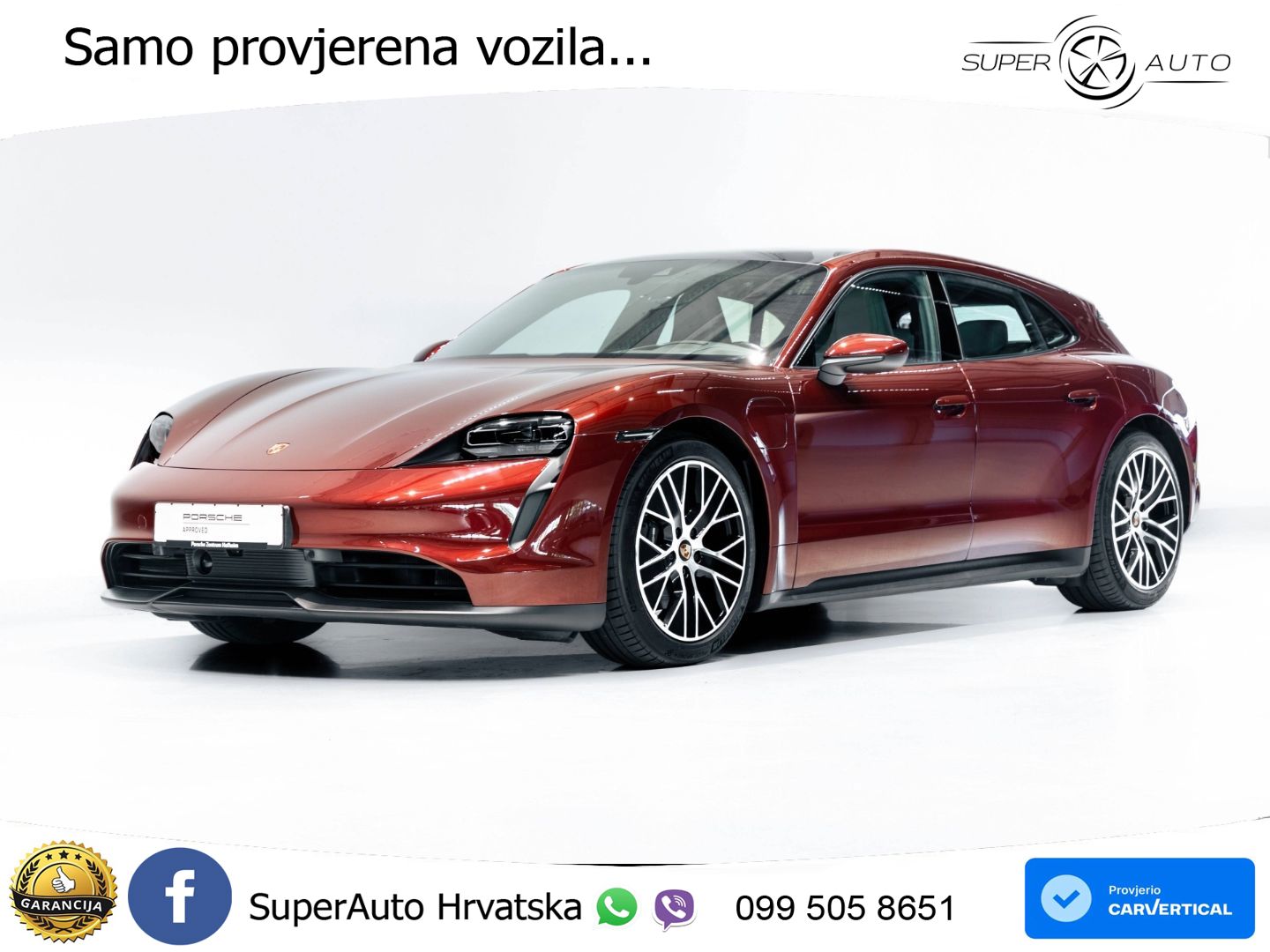 Porsche Taycan Sport Turismo Performance Plus 93.4 kWh (476 KS) LED+GR SJED+ACC