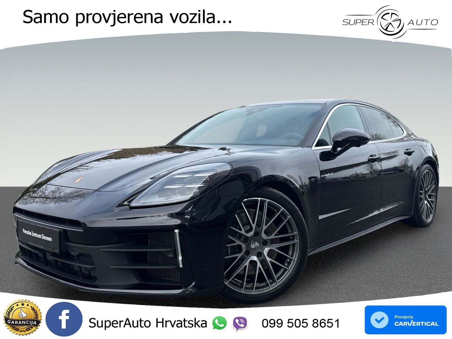 Porsche Panamera 4 2.9 V6 (470 KS) E-Hybrid PDK ACC+HEAD+4xGR SJED+360+PANO