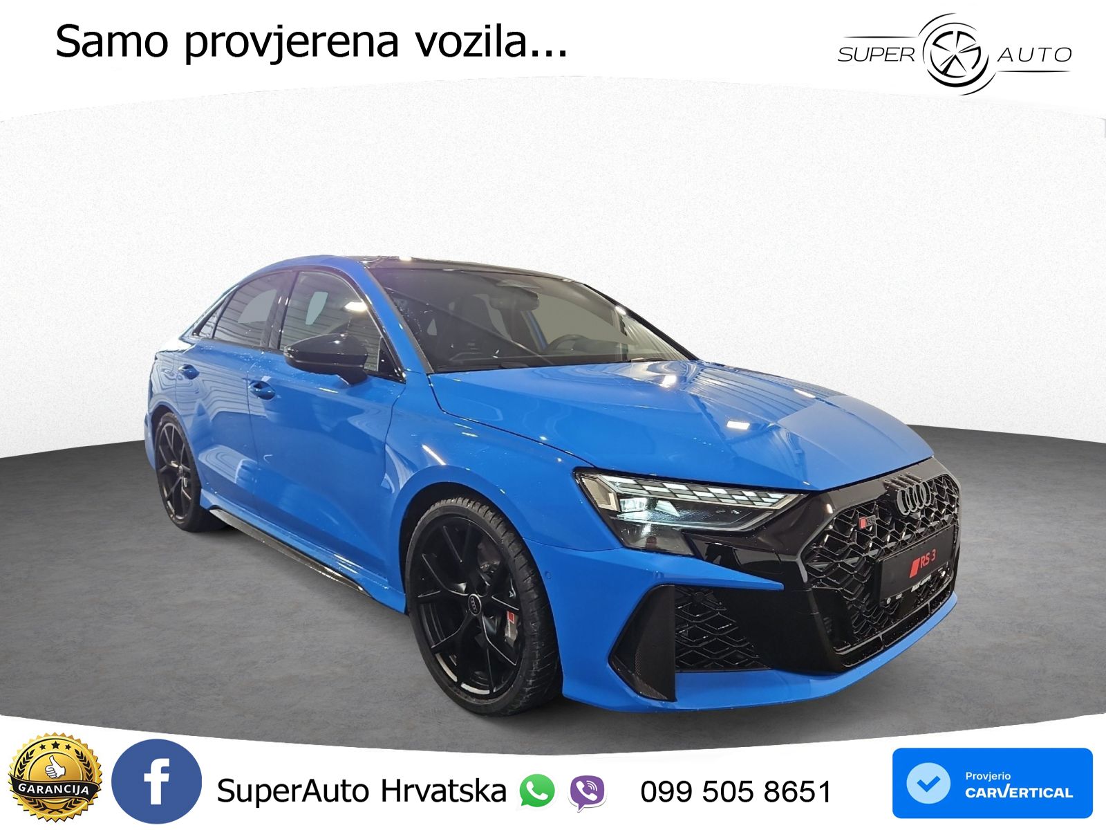 Audi RS3 Sedan 2.5 TFSI (400 KS) quattro S tronic LED+GR SJED+ACC