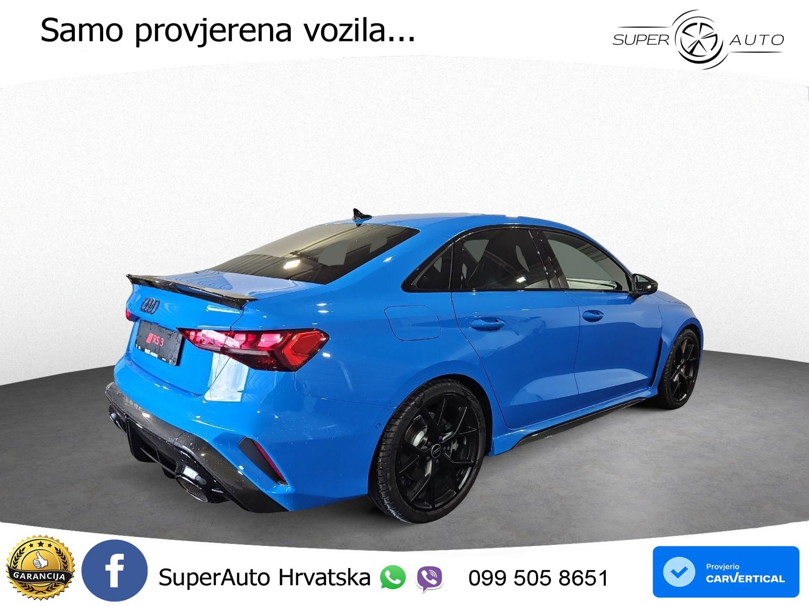 Audi RS3 Sedan 2.5 TFSI (400 KS) quattro S tronic LED+GR SJED+ACC