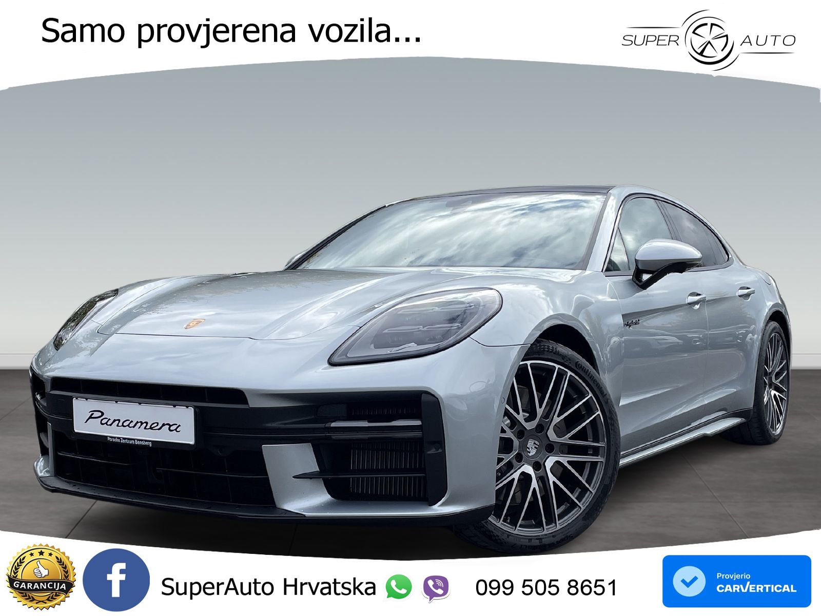 Porsche Panamera 4 2.9 V6 (470 KS) E-Hybrid PDK ACC+HEAD+4xGR SJED+360+PANO
