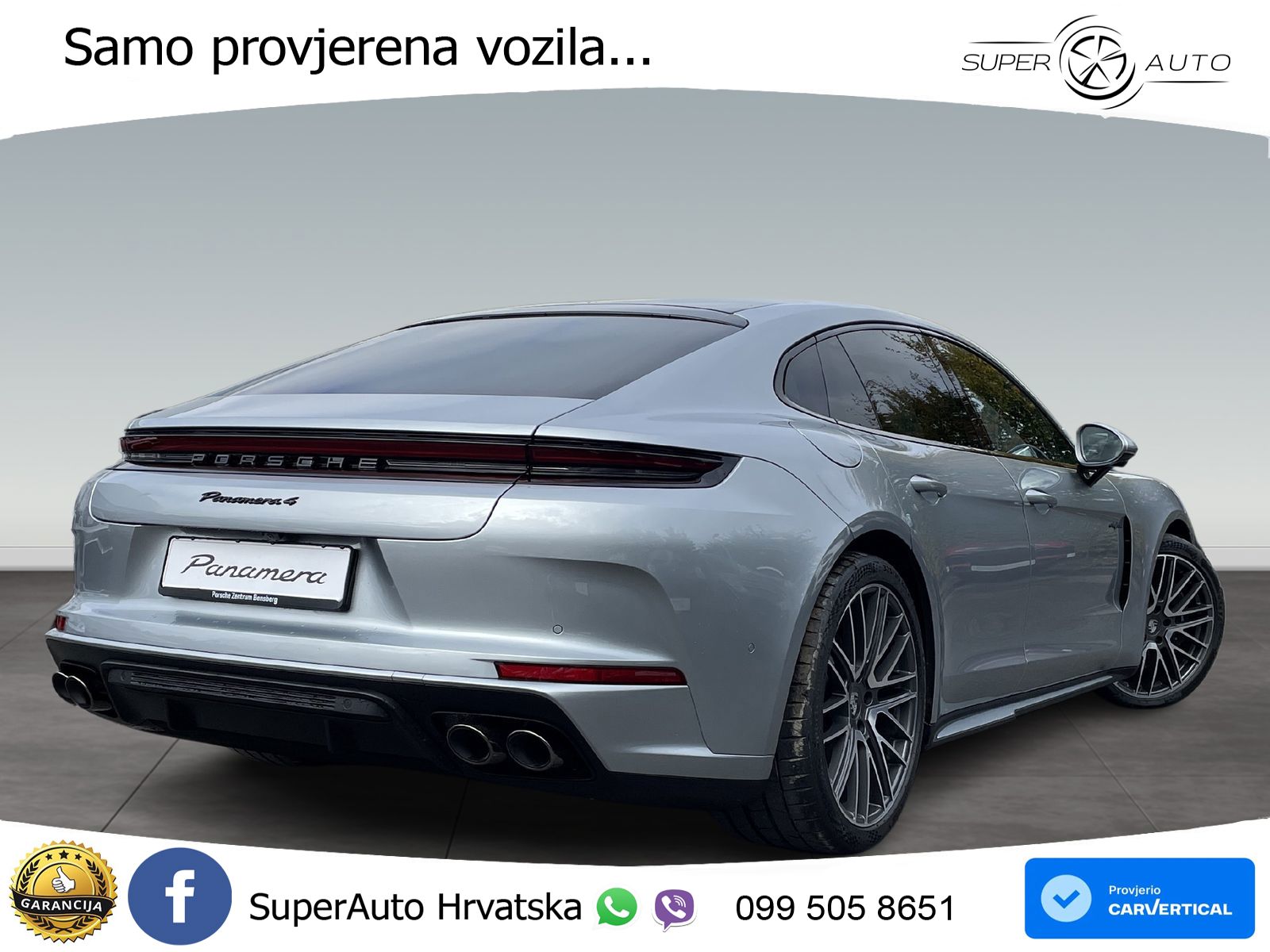 Porsche Panamera 4 2.9 V6 (470 KS) E-Hybrid PDK ACC+HEAD+4xGR SJED+360+PANO