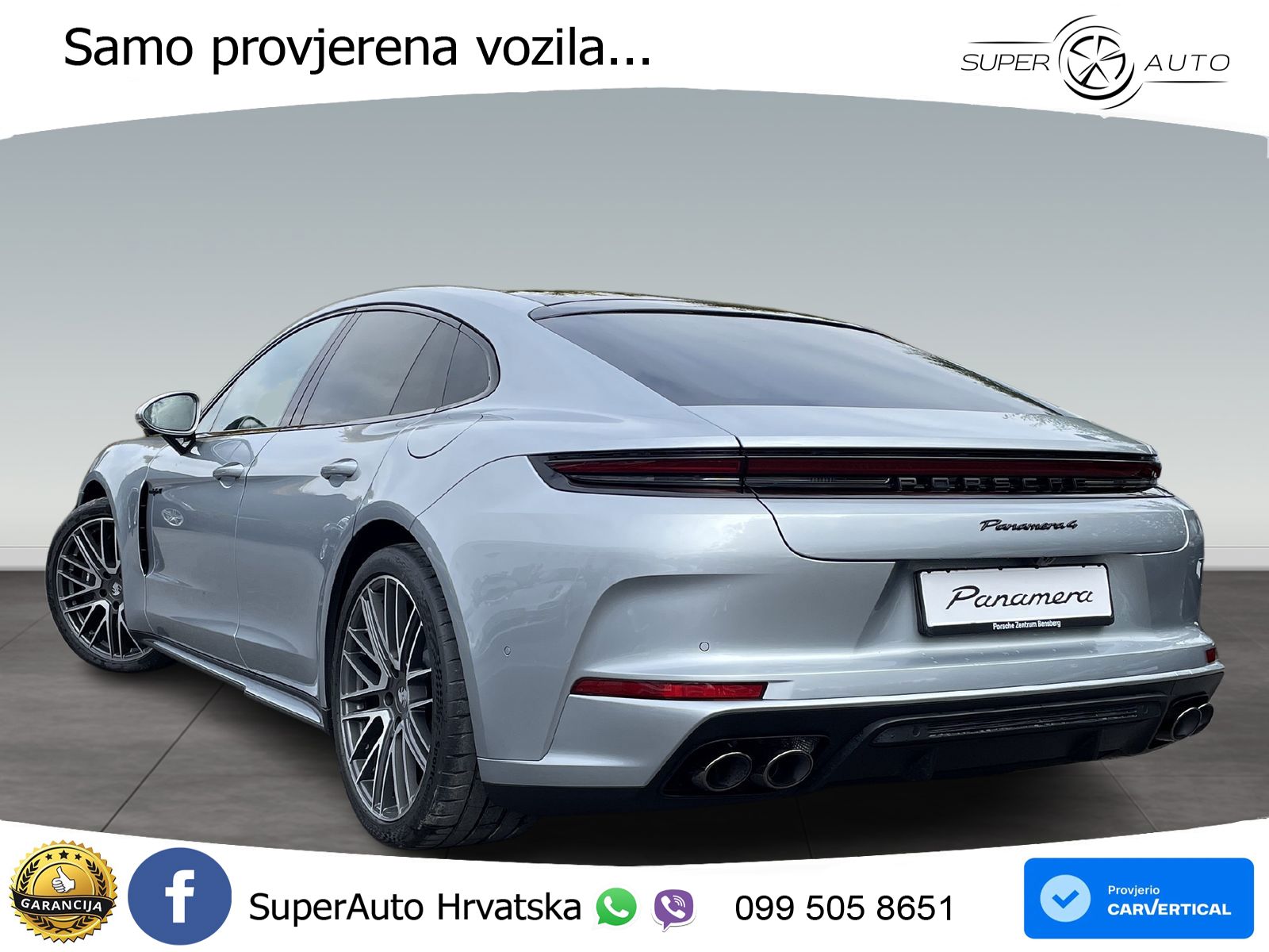 Porsche Panamera 4 2.9 V6 (470 KS) E-Hybrid PDK ACC+HEAD+4xGR SJED+360+PANO