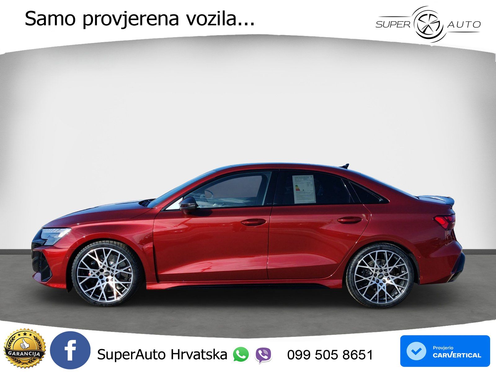 Audi RS3 Sedan 2.5 TFSI (400 KS) quattro S tronic LED+GR SJED+ACC