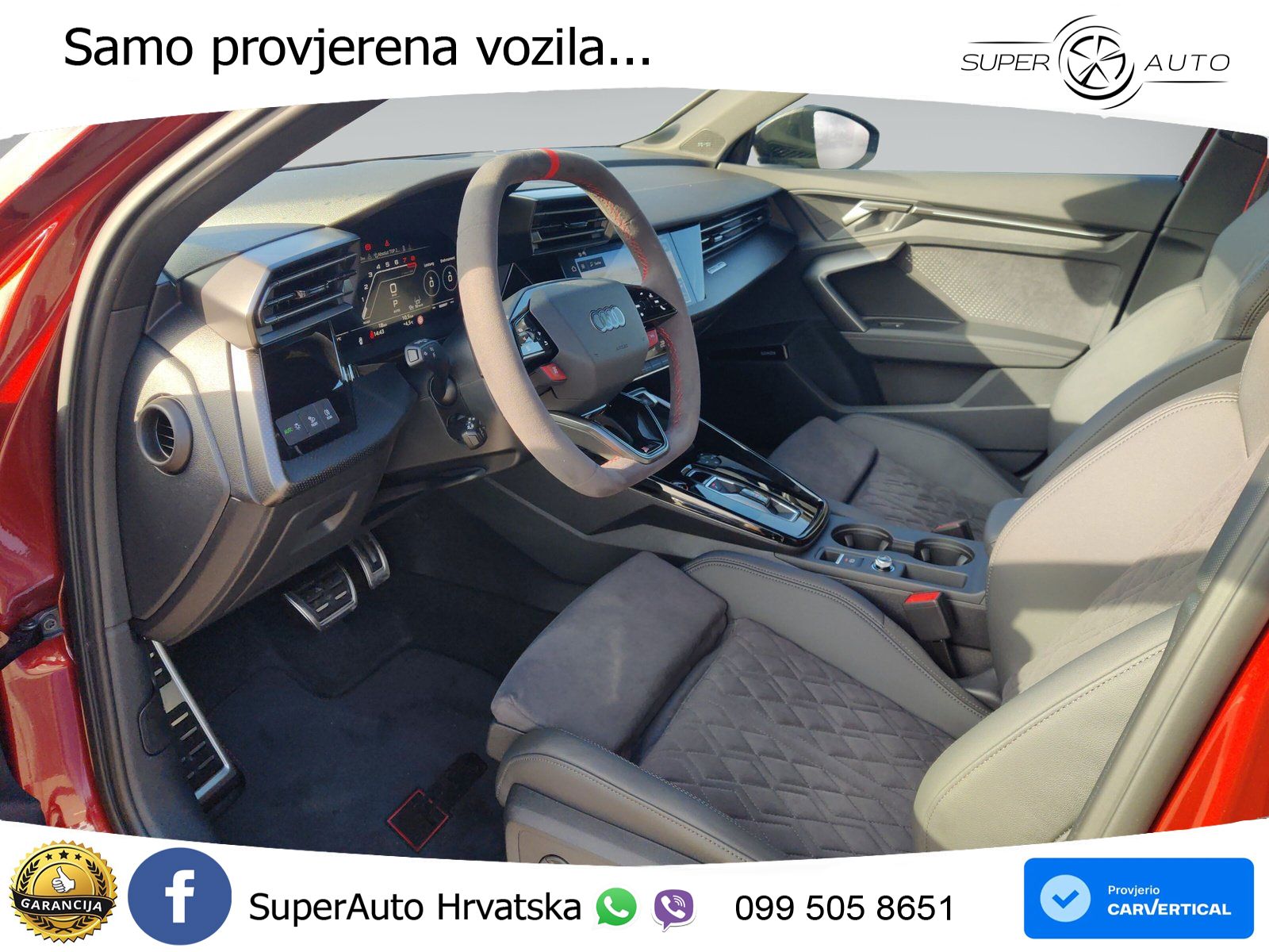 Audi RS3 Sedan 2.5 TFSI (400 KS) quattro S tronic LED+GR SJED+ACC