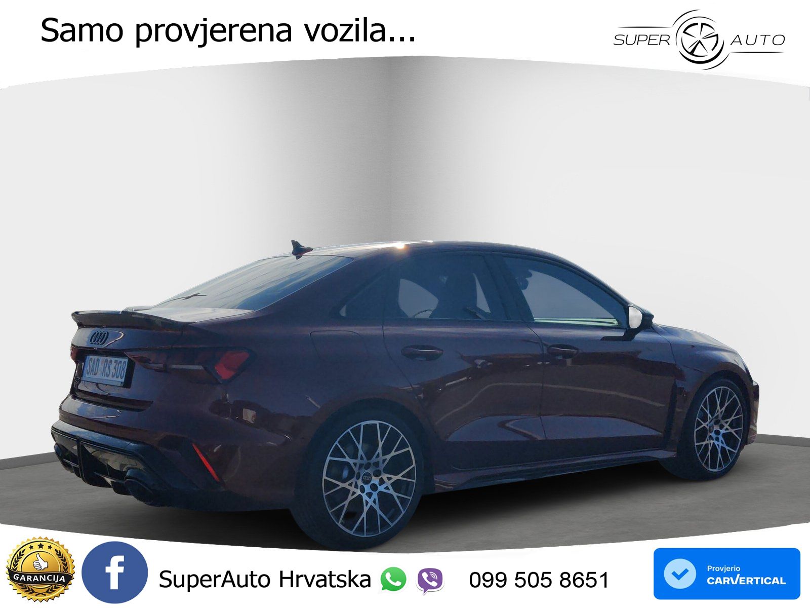 Audi RS3 Sedan 2.5 TFSI (400 KS) quattro S tronic LED+GR SJED+ACC