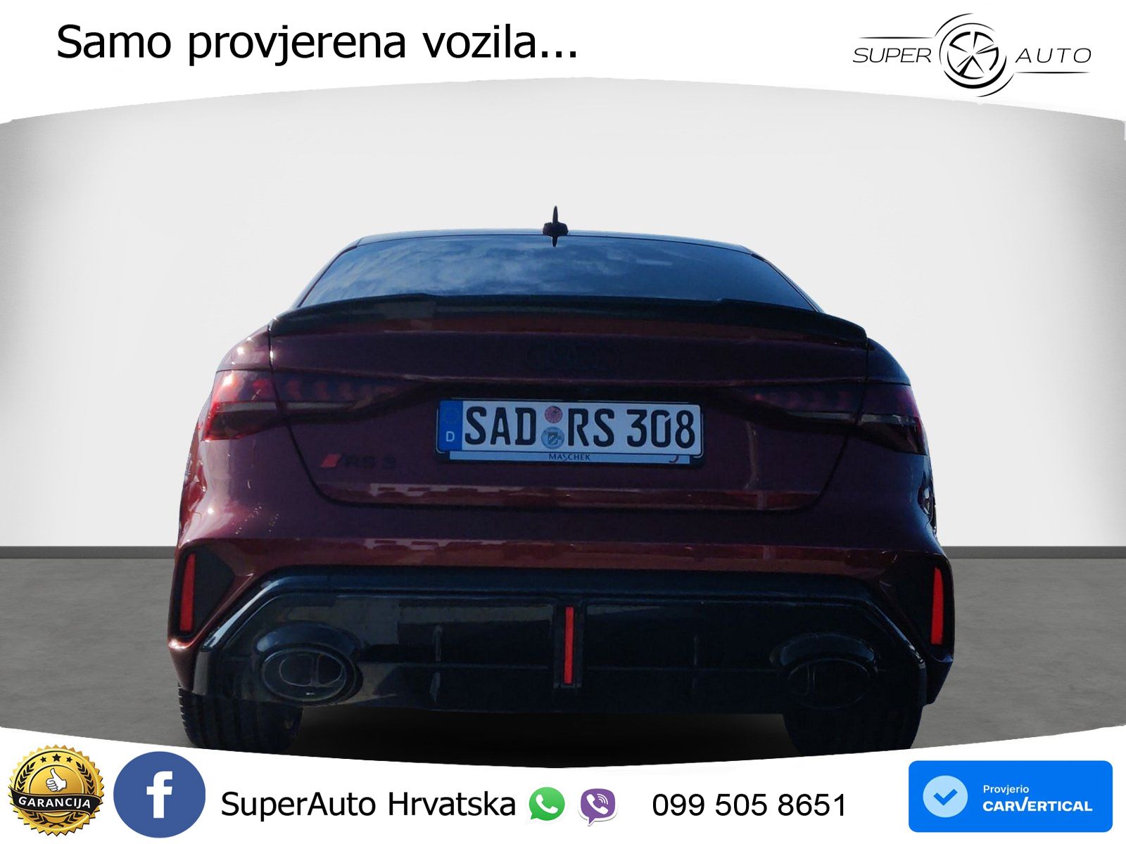 Audi RS3 Sedan 2.5 TFSI (400 KS) quattro S tronic LED+GR SJED+ACC