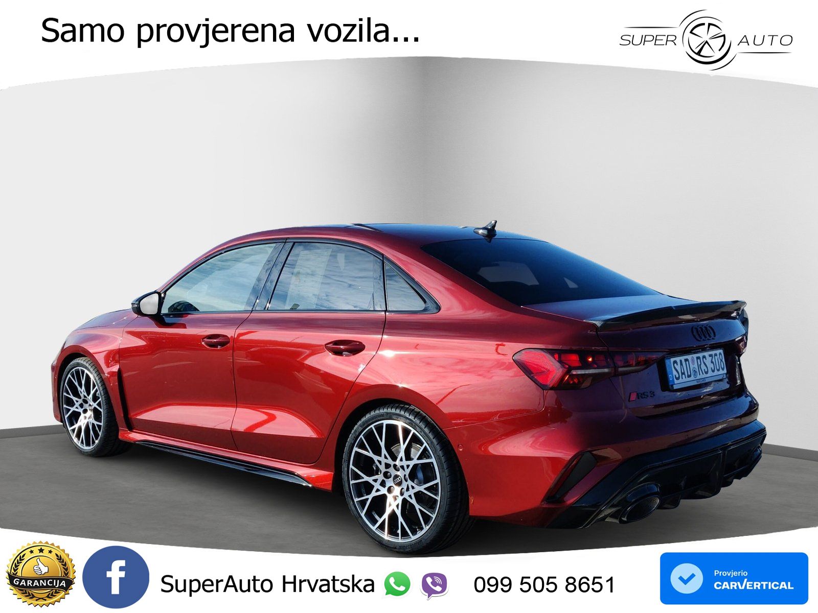 Audi RS3 Sedan 2.5 TFSI (400 KS) quattro S tronic LED+GR SJED+ACC