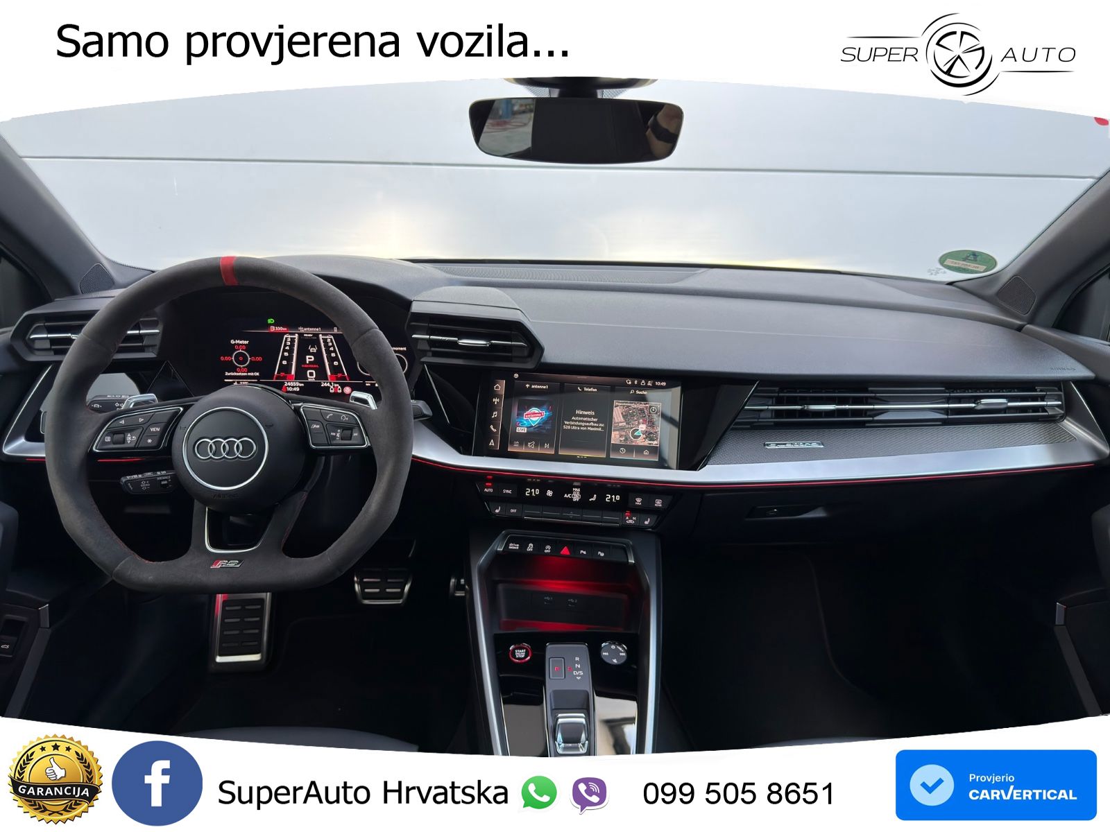 Audi RS3 Sedan 2.5 TFSI (400 KS) quattro S tronic LED+GR SJED+ACC