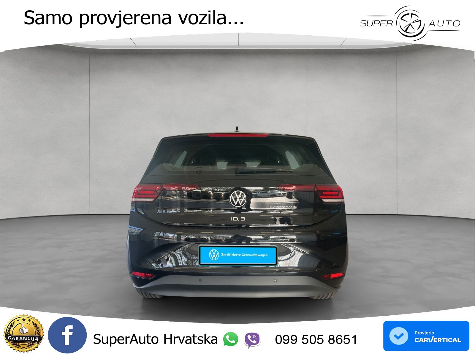 Volkswagen ID.3 Pure 55 kWh (170 KS) LED+GR SJED+ACC