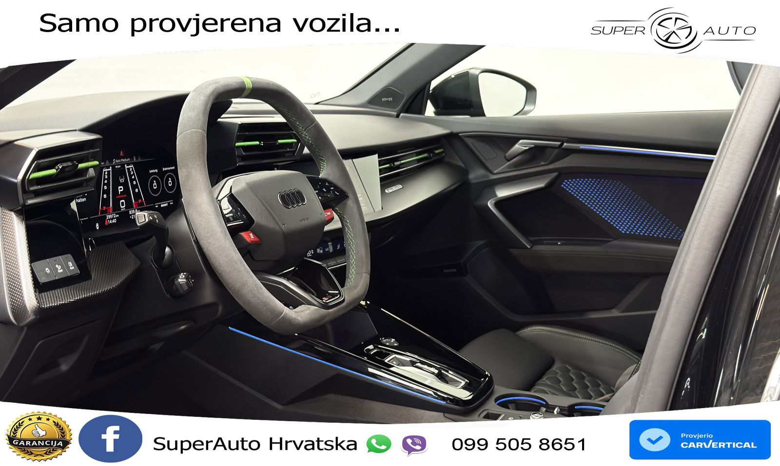 Audi RS3 Sedan 2.5 TFSI (400 KS) quattro S tronic LED+GR SJED+ACC