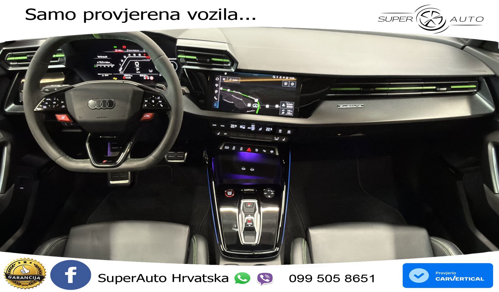 Audi RS3 Sedan 2.5 TFSI (400 KS) quattro S tronic LED+GR SJED+ACC