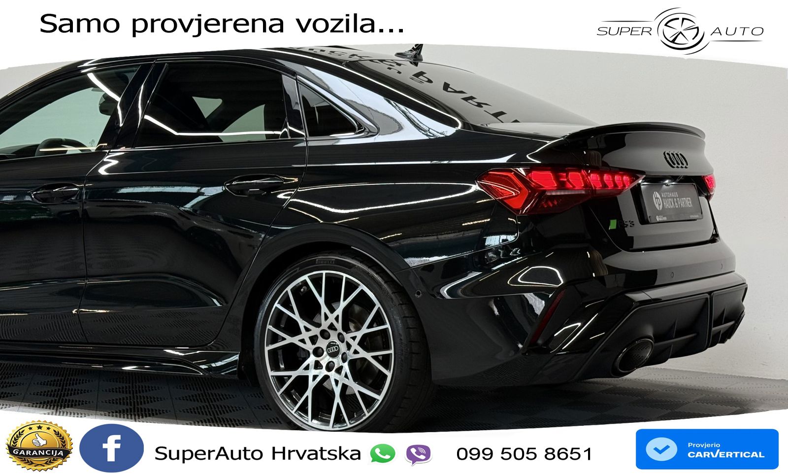 Audi RS3 Sedan 2.5 TFSI (400 KS) quattro S tronic LED+GR SJED+ACC