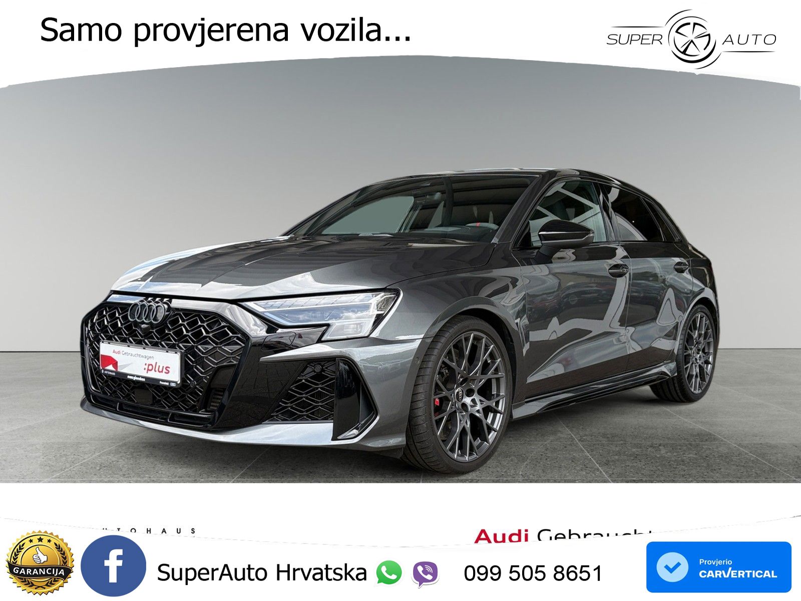 Audi RS3 Sedan 2.5 TFSI (400 KS) quattro S tronic LED+GR SJED+ACC