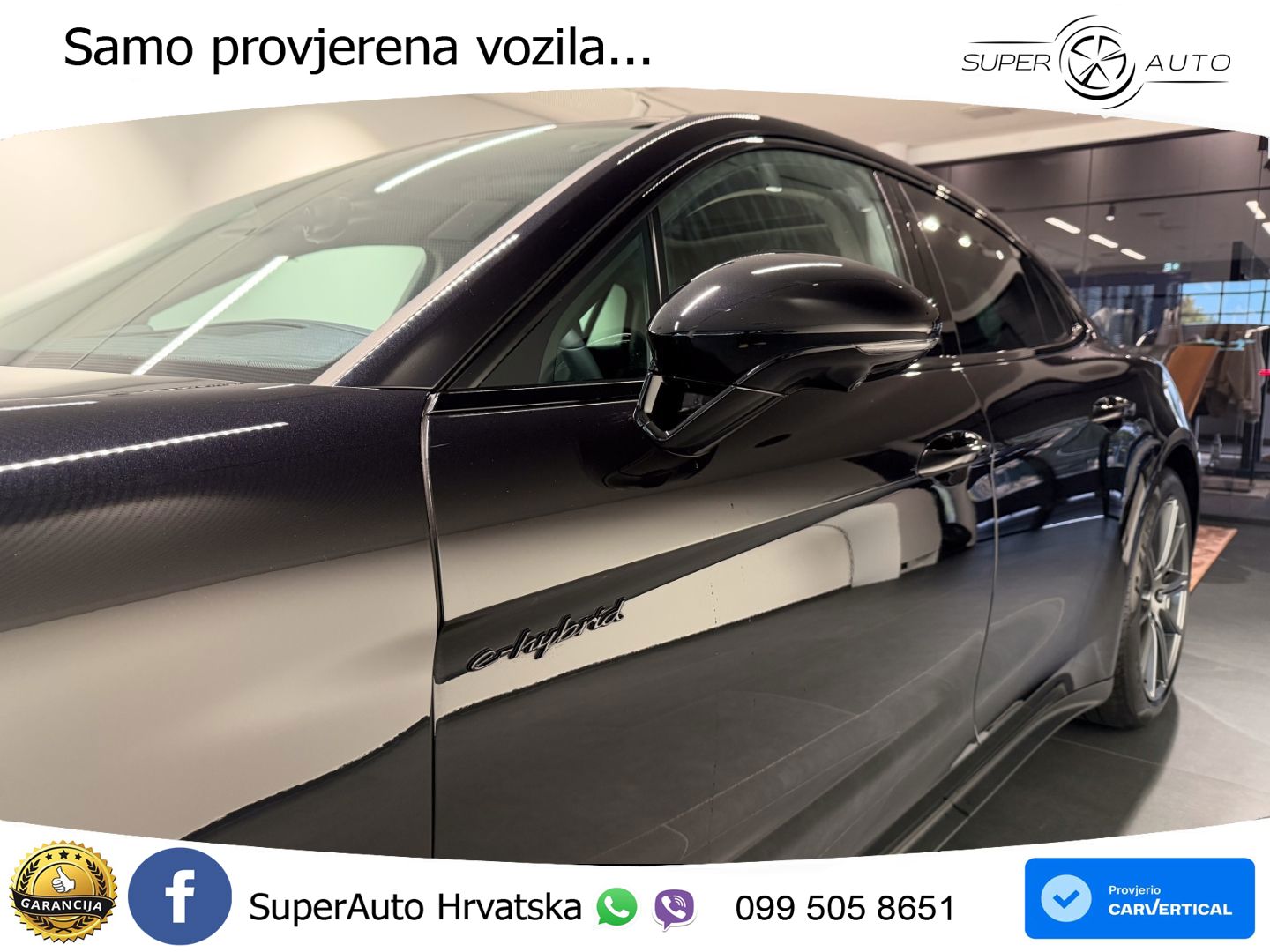 Porsche Panamera 4S 2.9 V6 (544 KS) E-Hybrid PDK ZRAČNI+ACC+GR SJED+KAM+PANO