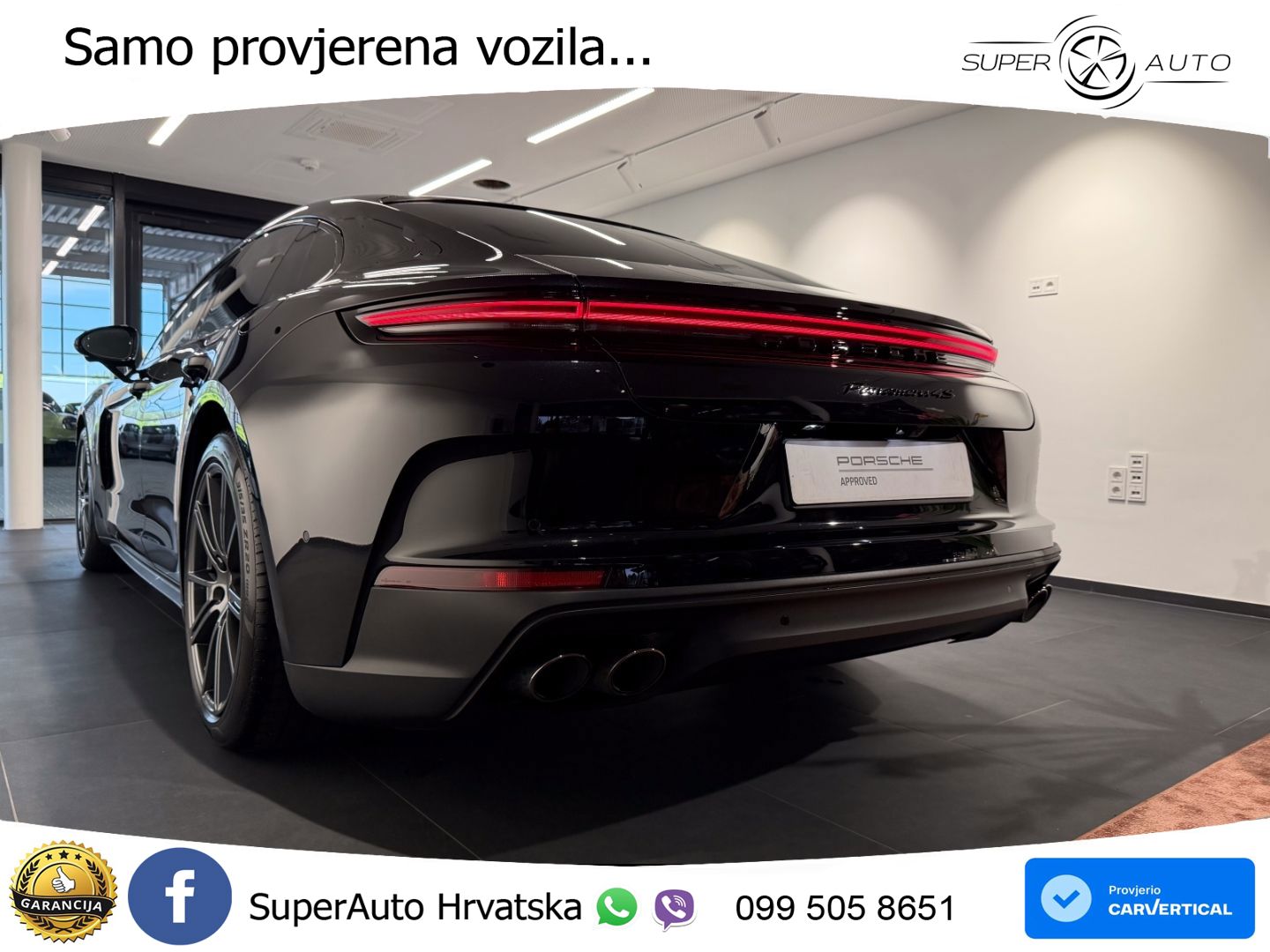 Porsche Panamera 4S 2.9 V6 (544 KS) E-Hybrid PDK ZRAČNI+ACC+GR SJED+KAM+PANO