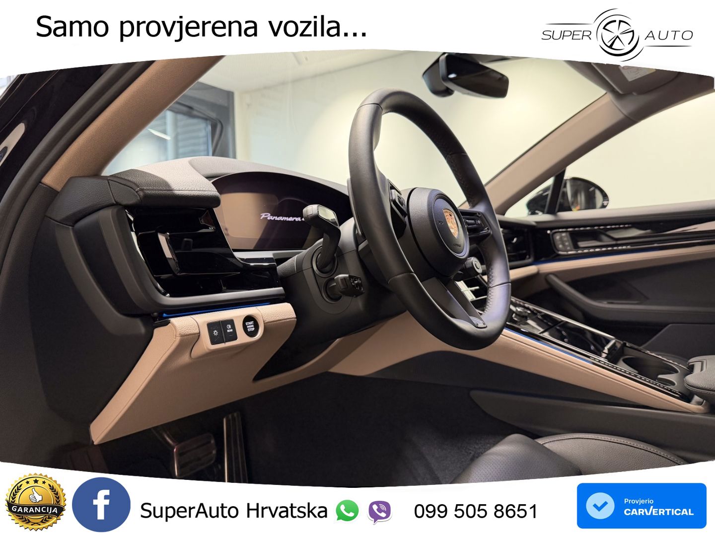 Porsche Panamera 4S 2.9 V6 (544 KS) E-Hybrid PDK ZRAČNI+ACC+GR SJED+KAM+PANO