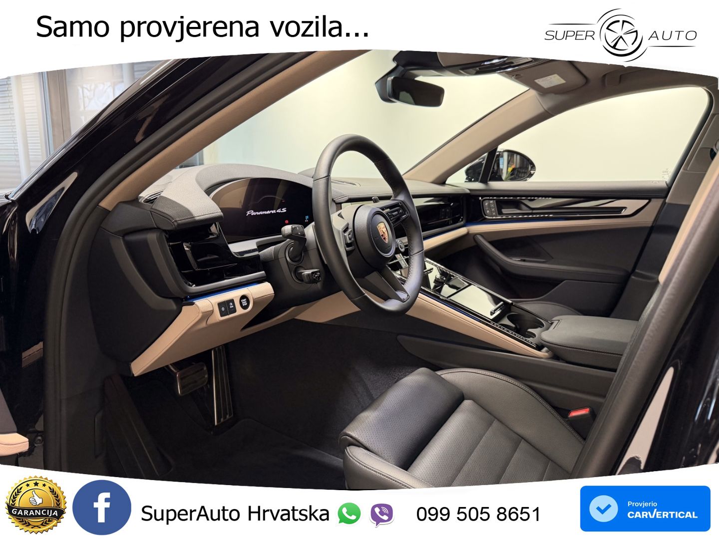 Porsche Panamera 4S 2.9 V6 (544 KS) E-Hybrid PDK ZRAČNI+ACC+GR SJED+KAM+PANO