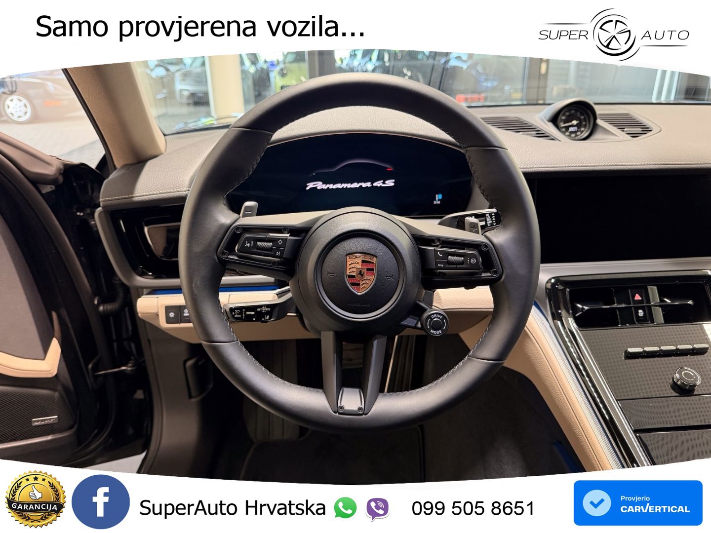 Porsche Panamera 4S 2.9 V6 (544 KS) E-Hybrid PDK ZRAČNI+ACC+GR SJED+KAM+PANO