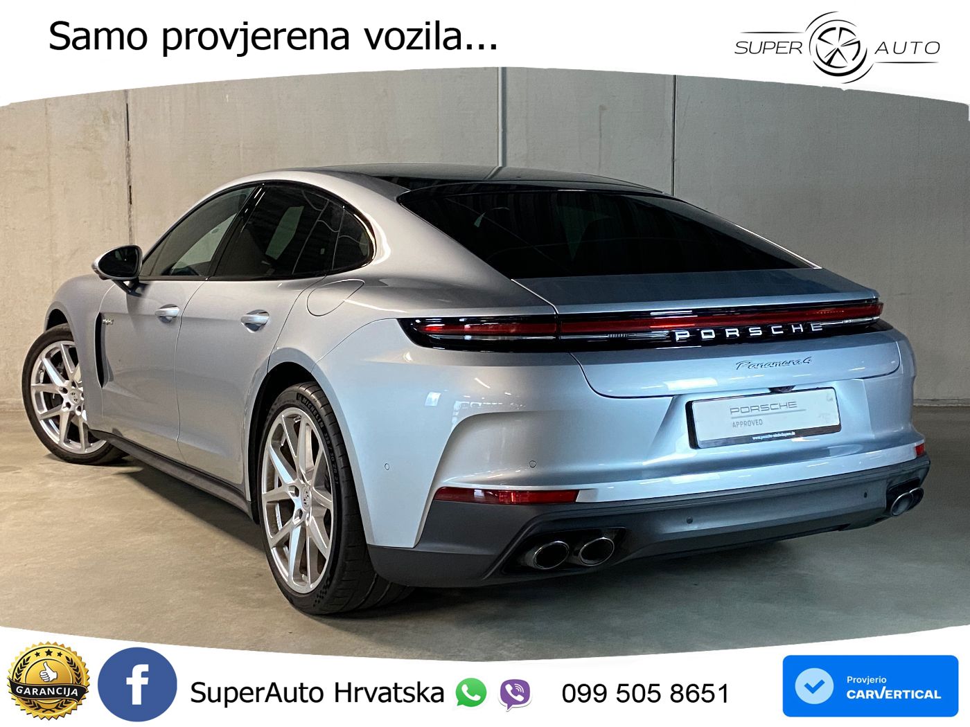 Porsche Panamera 4 2.9 V6 (470 KS) E-Hybrid PDK ACC+HEAD+4xGR SJED+360+PANO