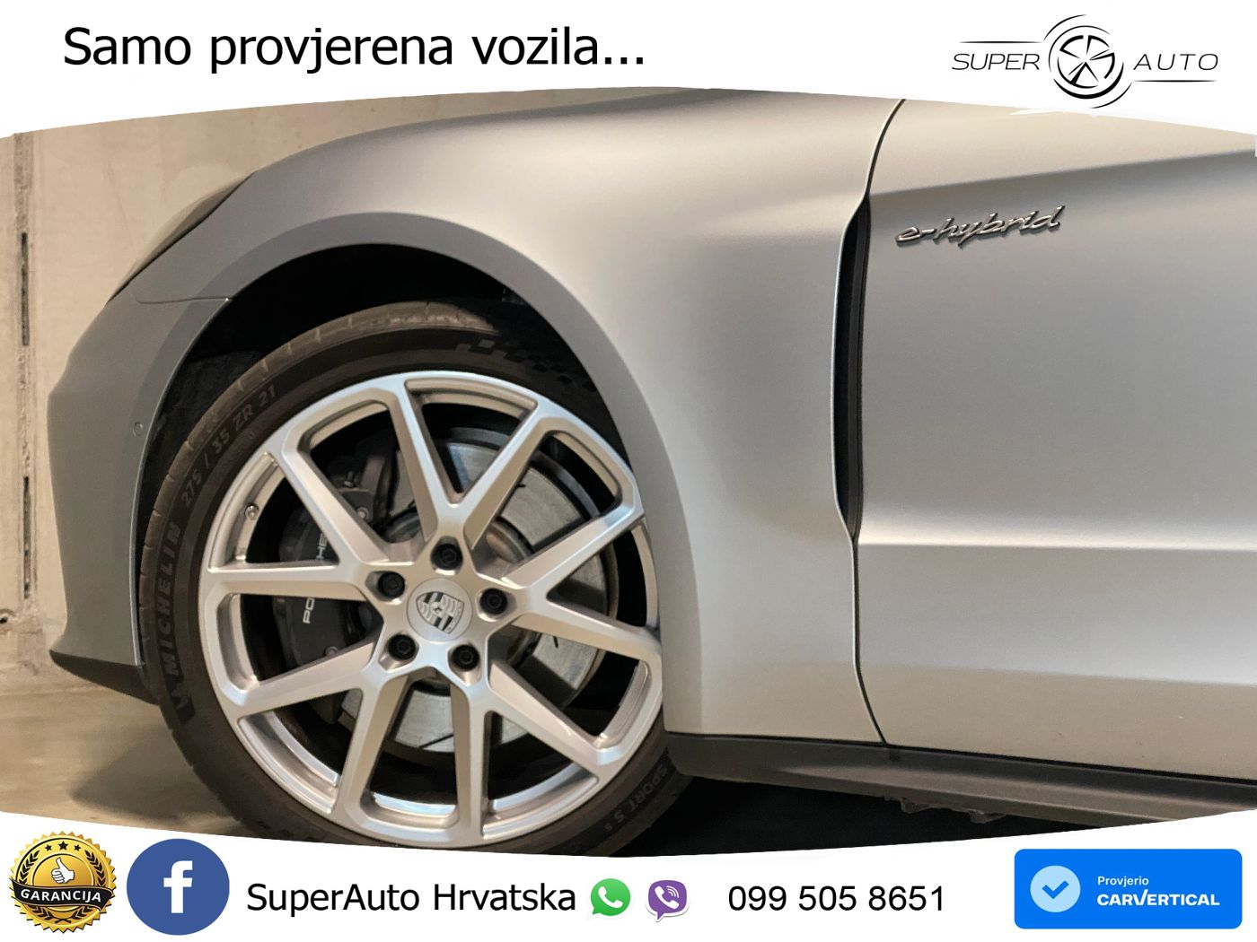 Porsche Panamera 4 2.9 V6 (470 KS) E-Hybrid PDK ACC+HEAD+4xGR SJED+360+PANO