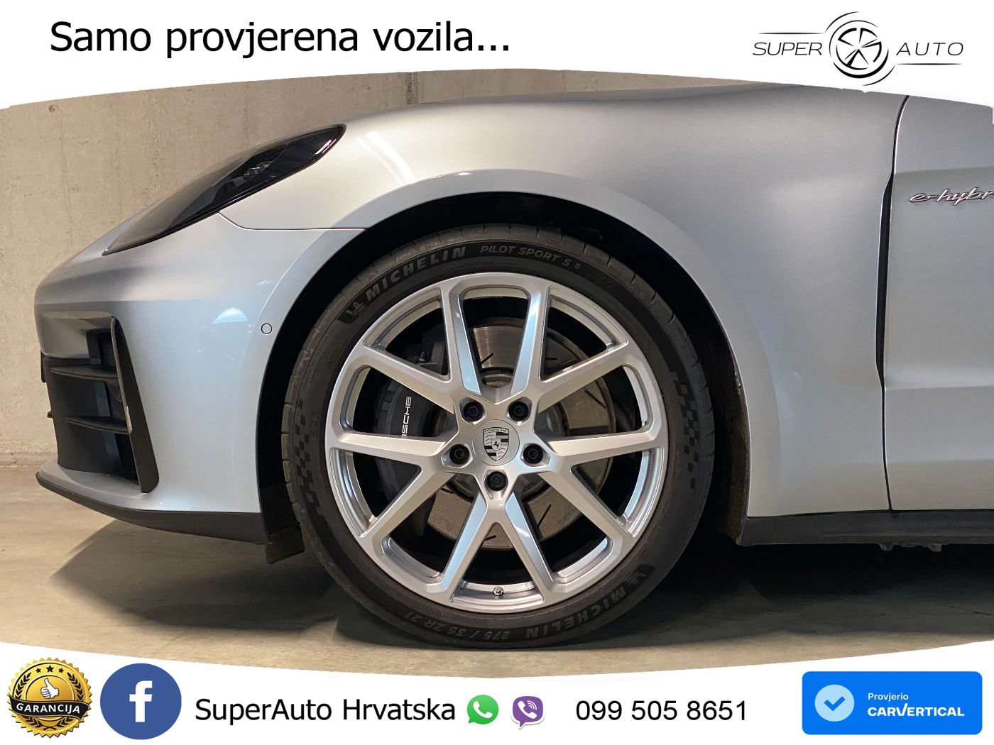 Porsche Panamera 4 2.9 V6 (470 KS) E-Hybrid PDK ACC+HEAD+4xGR SJED+360+PANO