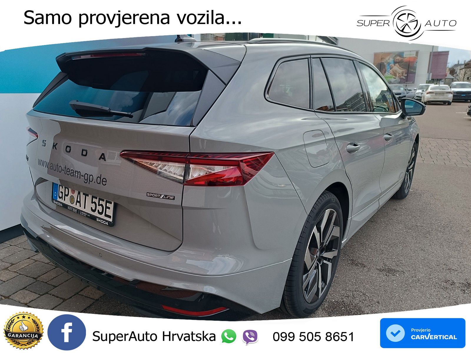Škoda Enyaq 85 82 kWh (286 KS) SportLine LED+GR SJED+ACC