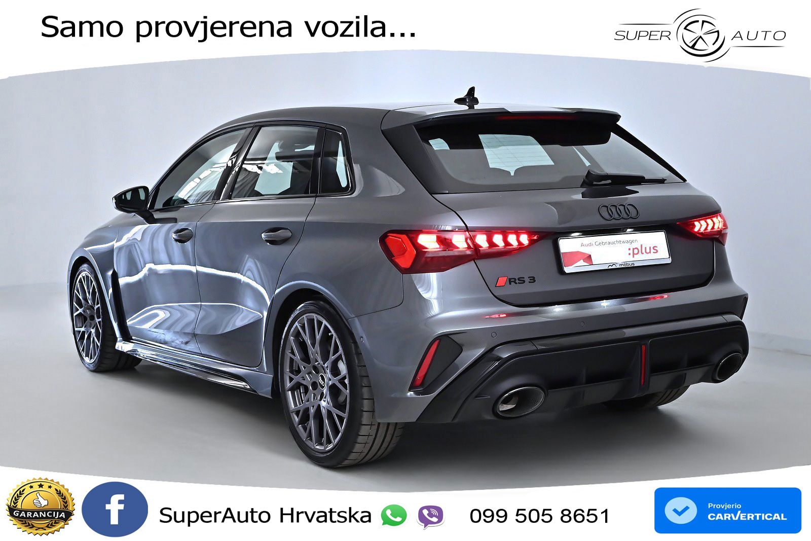 Audi RS3 Sportback 2.5 TFSI (400 KS) quattro S tronic LED+GR SJED+ACC