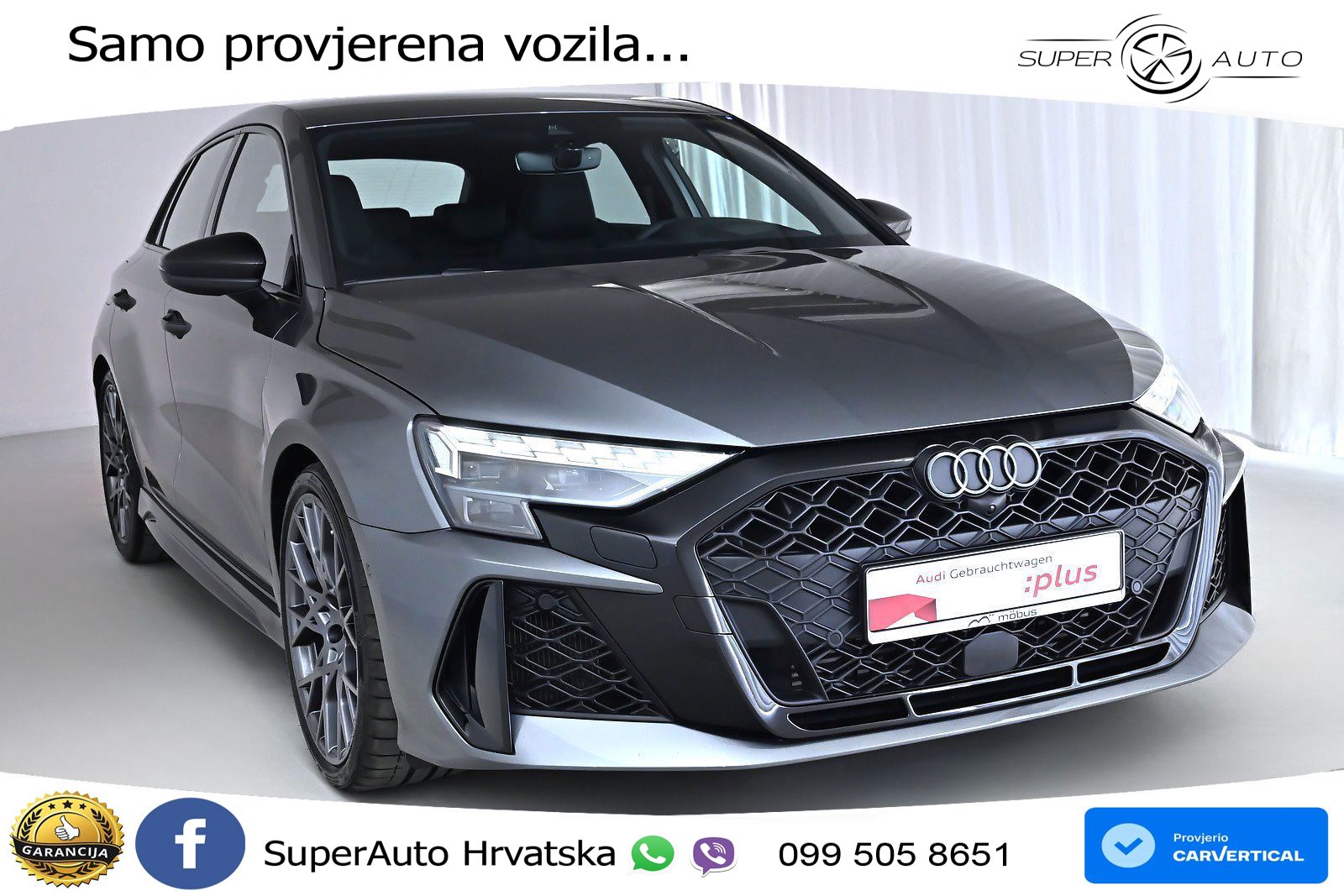 Audi RS3 Sportback 2.5 TFSI (400 KS) quattro S tronic LED+GR SJED+ACC