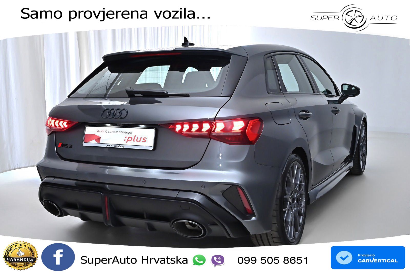 Audi RS3 Sportback 2.5 TFSI (400 KS) quattro S tronic LED+GR SJED+ACC