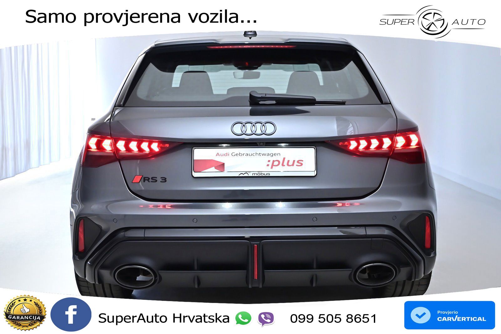 Audi RS3 Sportback 2.5 TFSI (400 KS) quattro S tronic LED+GR SJED+ACC