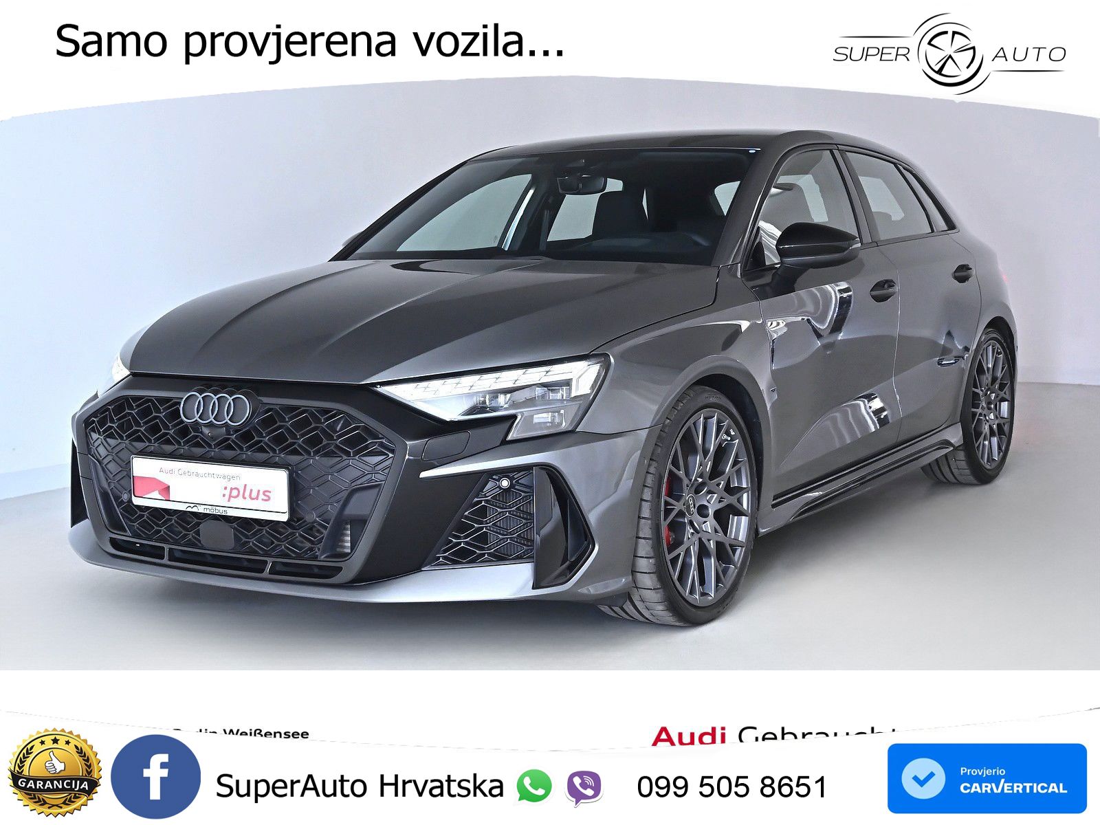 Audi RS3 Sportback 2.5 TFSI (400 KS) quattro S tronic LED+GR SJED+ACC