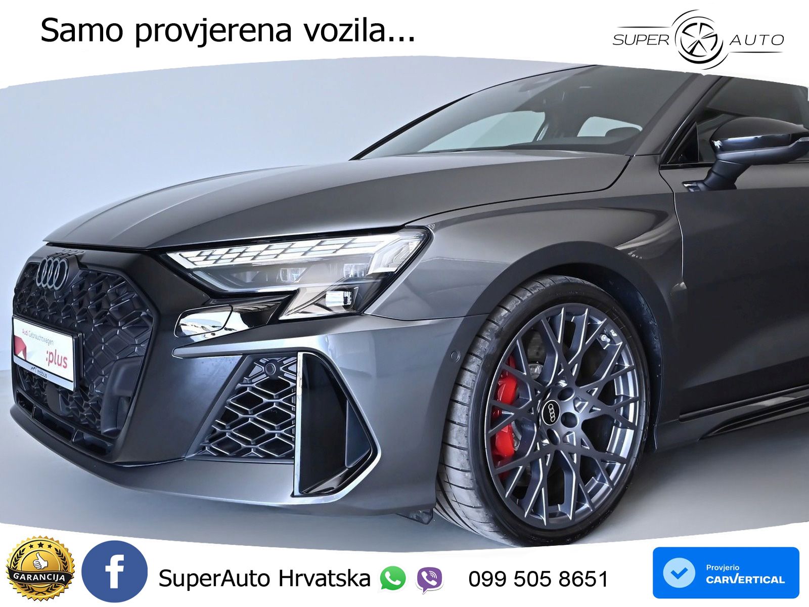 Audi RS3 Sportback 2.5 TFSI (400 KS) quattro S tronic LED+GR SJED+ACC