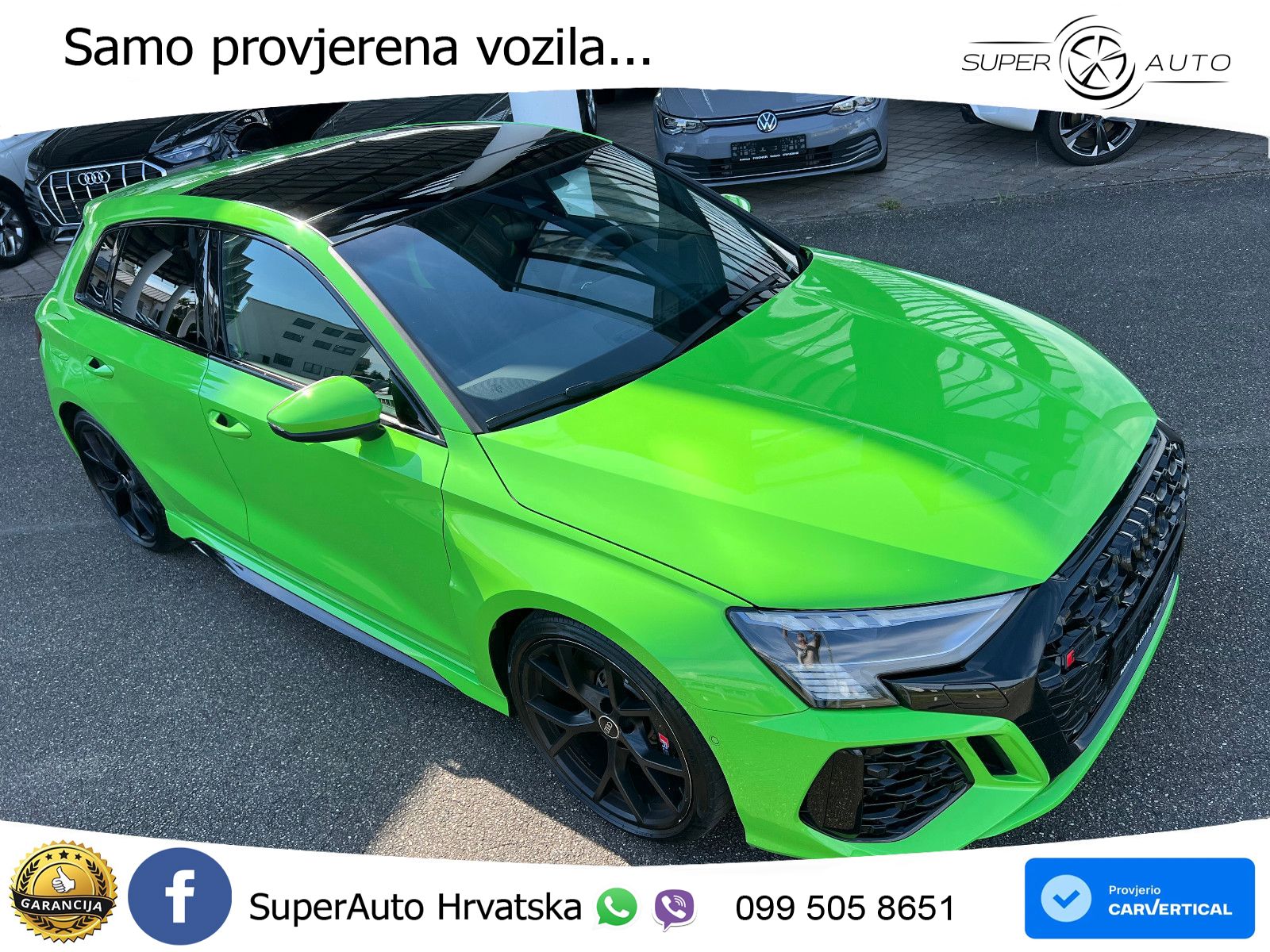 Audi RS3 Sedan 2.5 TFSI (400 KS) quattro S tronic LED+GR SJED+ACC