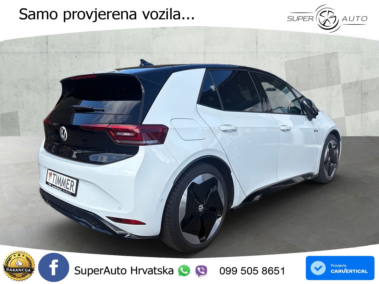 Volkswagen ID.3 GTX Performance 84 kWh (326 KS) LED+GR SJED+ACC