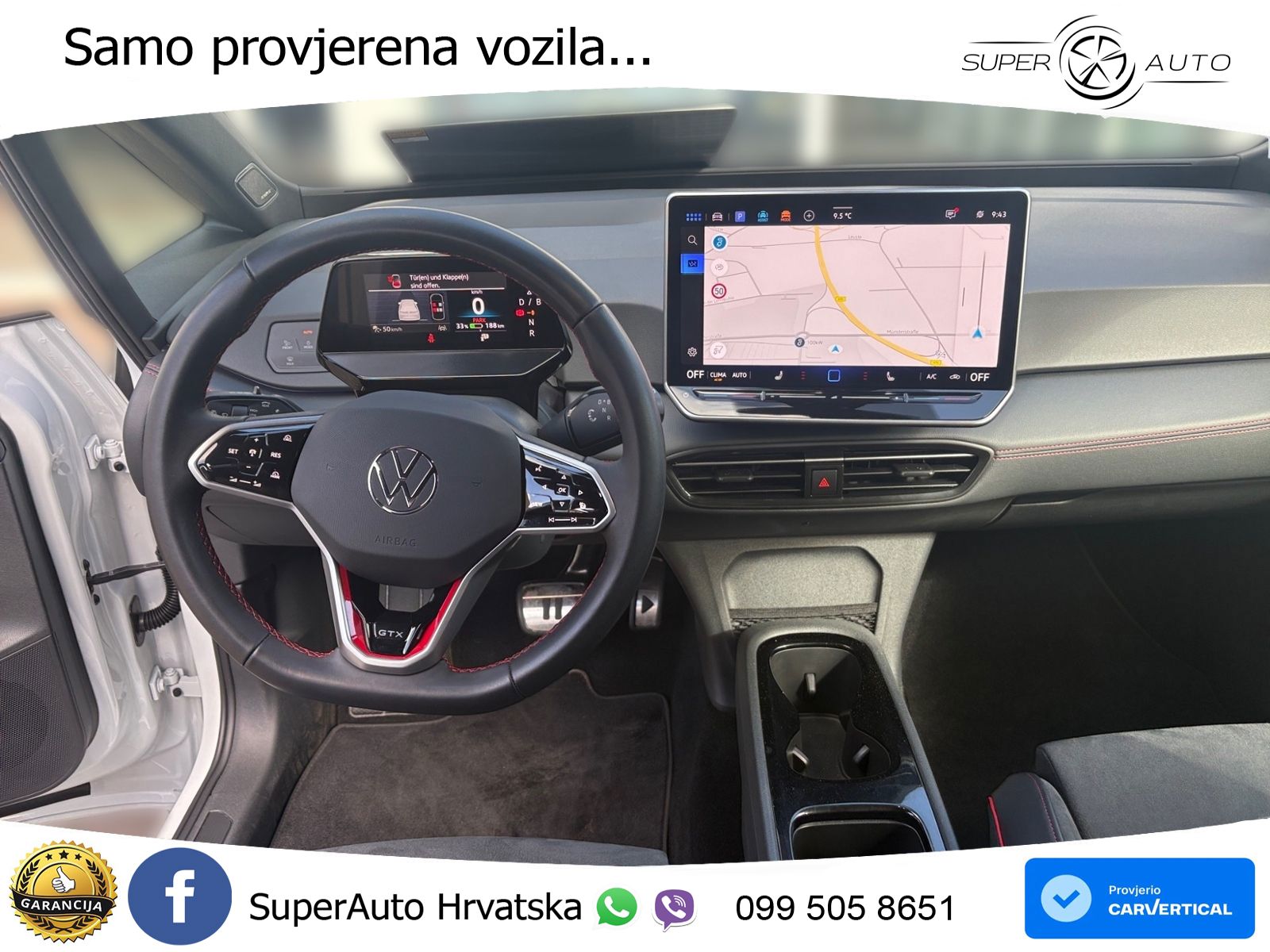 Volkswagen ID.3 GTX Performance 84 kWh (326 KS) LED+GR SJED+ACC