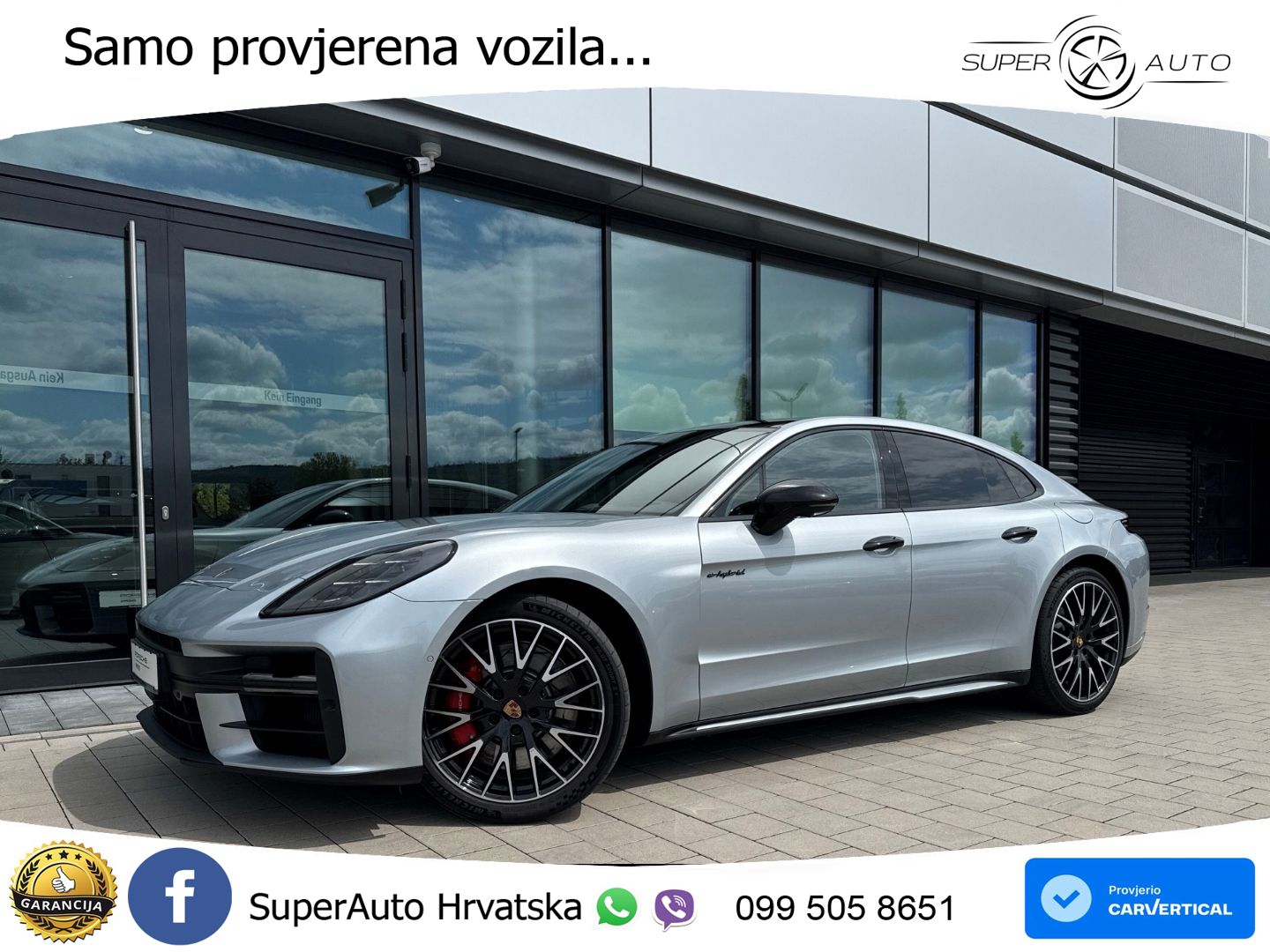 Porsche Panamera 4S 2.9 V6 (544 KS) E-Hybrid PDK ACC+HEAD+4xGR SJED+360+PANO