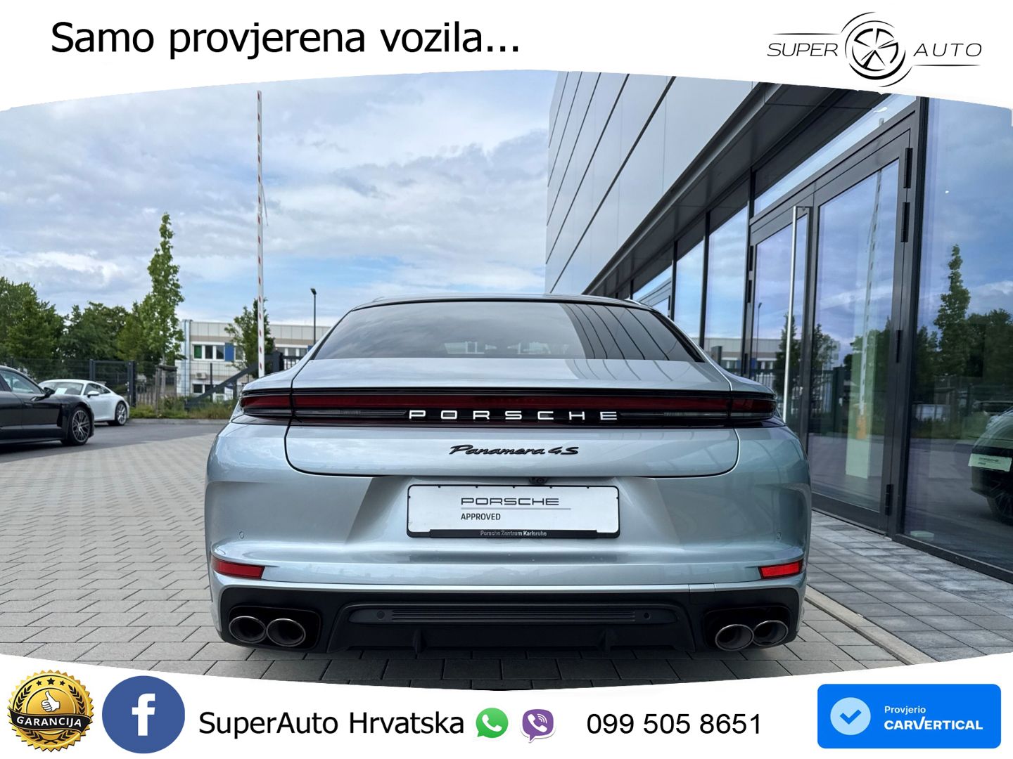 Porsche Panamera 4S 2.9 V6 (544 KS) E-Hybrid PDK ACC+HEAD+4xGR SJED+360+PANO